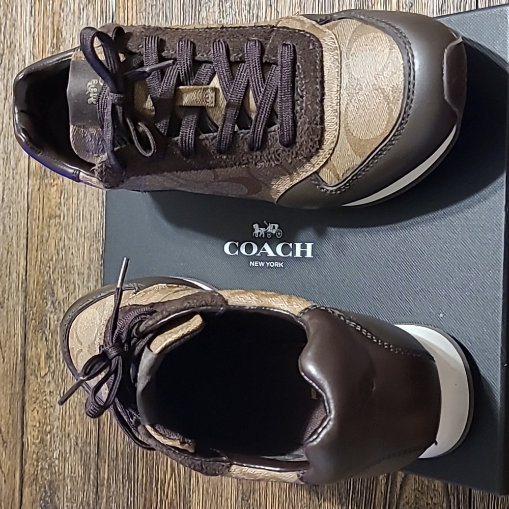 Coach Rebecca Khaki/Chestnut tennis shoes